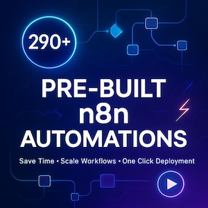 290 + N8N WORKFLOW BLUEPRINTS– Automate Everything with Ai ( Artificial intelligence)