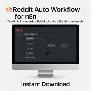 Reddit AI Digest Workflow for n8n | Auto Track, Filter & Summarize Reddit Posts with OpenAI | Instant Download Automation Tool