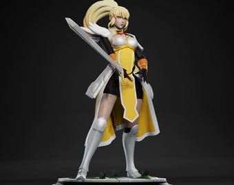 Duisternis van Konosuba STL-fanart | Anime-personagebeeldje | Direct downloaden