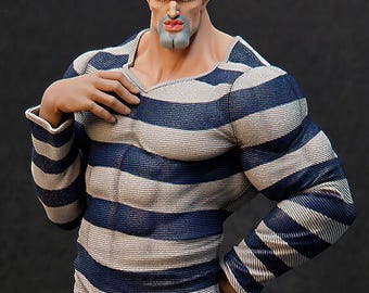 One Punch Man Puri-Puri gevangene fanart | 3D-afdrukbaar STL-beeldje | Hoogwaardig animemodel