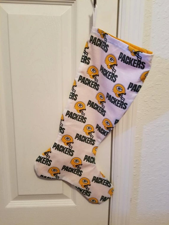 Green Bay Packers Theme Christmas Stocking
