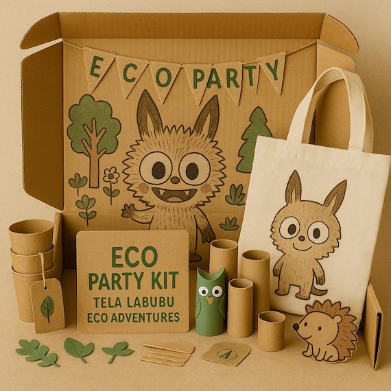 Sustainable Party Kit – Tela Labubu’s Eco Adventures