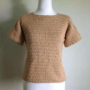 Everyday Two Panel Tee Crochet Pattern PDF, Size S–5X, US & UK Terms, Digital Download Crochet Top, Crochet Shirt Pattern