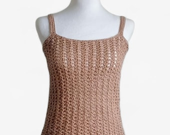 Padrão de crochê Ponto Íris – Regata de Verão, PDF, Tamanhos P–5XG, Termos EUA e Reino Unido