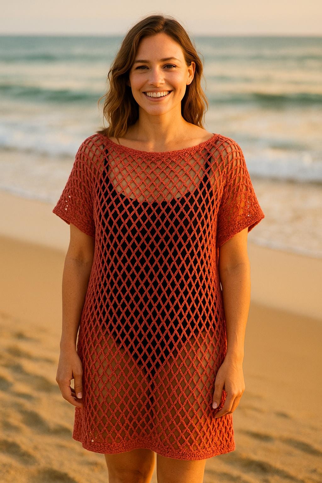 Mesh Beach Cover Up