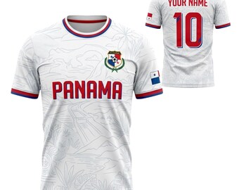Kundenspezifisches Panama Fußball-Trikot, Personalisiertes Name Nummer Fußball-Hemd