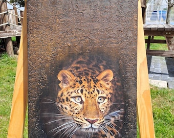 Leopard Wall Art -Leopard Clipboard-Leopard Wall Hanging -Decorative Wall Panel - Wall art Leopard - Home Interiours -Perfect for Home Decor
