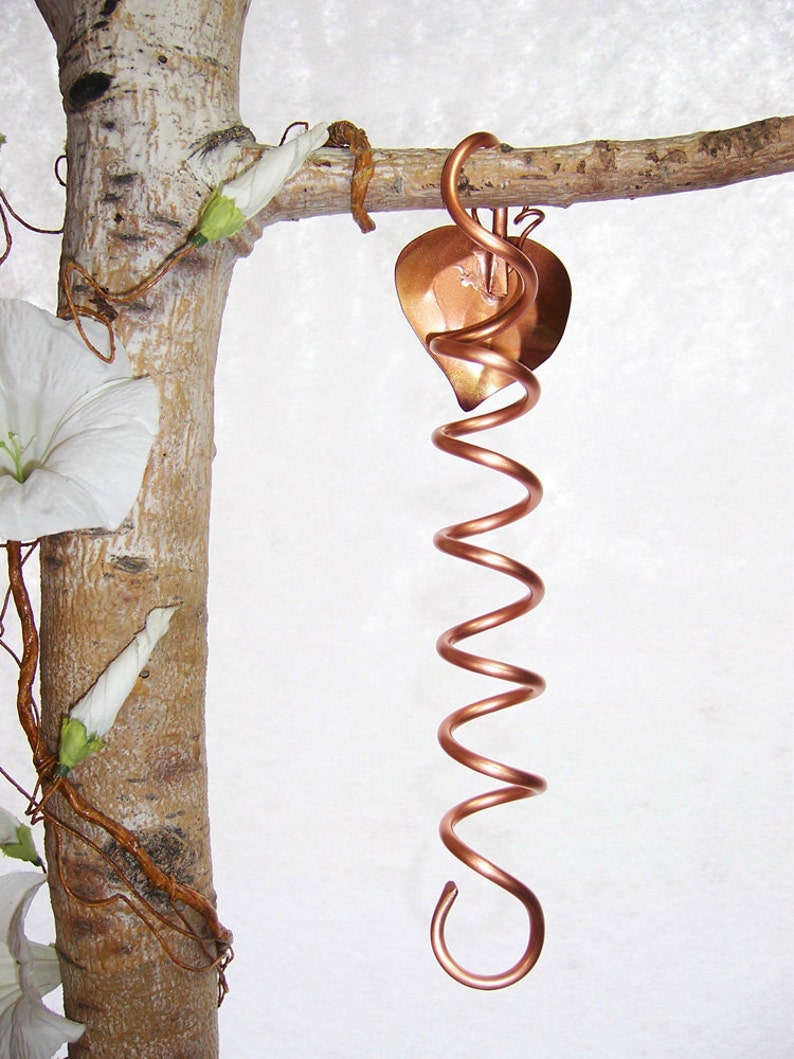 Hummingbird Feeder Hook Hook Extender 10 inch Copper Spiral Etsy
