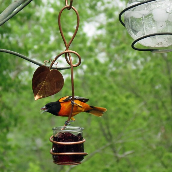 Oriole Feeder Grape Jelly Feeder Single Glass Cup Etsy