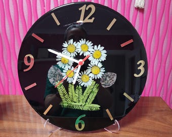 Handmade Dried Flower Decorative Wall Clock