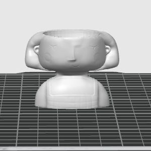 3D Printed Lady Face Planter – Small Modern Plant Pot | Feminine Head Vase for Succulents & Decor | Unique Boho Home Accent