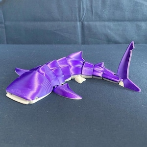 3D gedruckter artikulierter Walhai (keine Flecken) - Große, mittlere, kleine & Schlüsselanhänger Größen