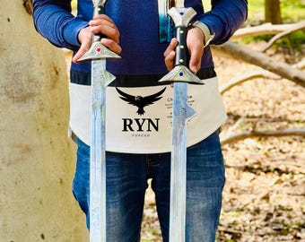 Handmade Drizzt Scimitar Swords: Twinkle & Icingdeath Replica Set