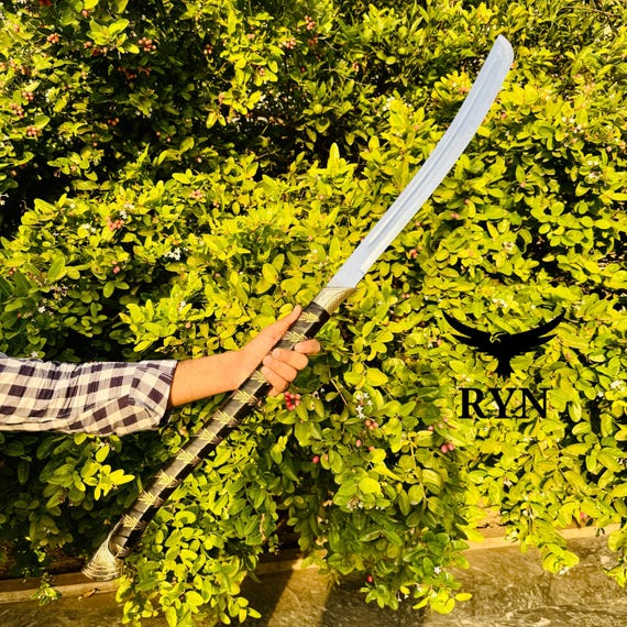 Handmade Stainless Steel Elven Sword: Medieval Viking Style with Leather Cover