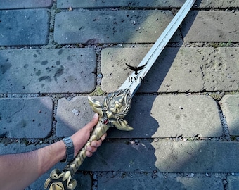 Stormwind Sword Replica – World of Warcraft Alliance Lion Sword – Royal Guard With Wall Mount