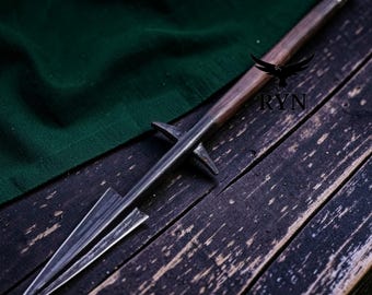 Hand Forged Medieval Spear  Viking Hunting Spear Decor Gift for Him