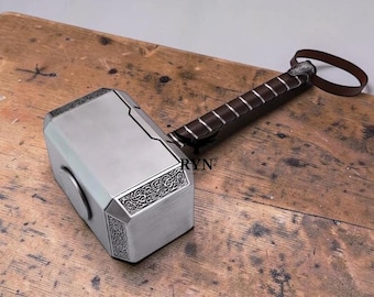 Thor Hammer Mjolnir Replica | Norse Mythology Hammer | Avengers Inspired Prop | Handmade