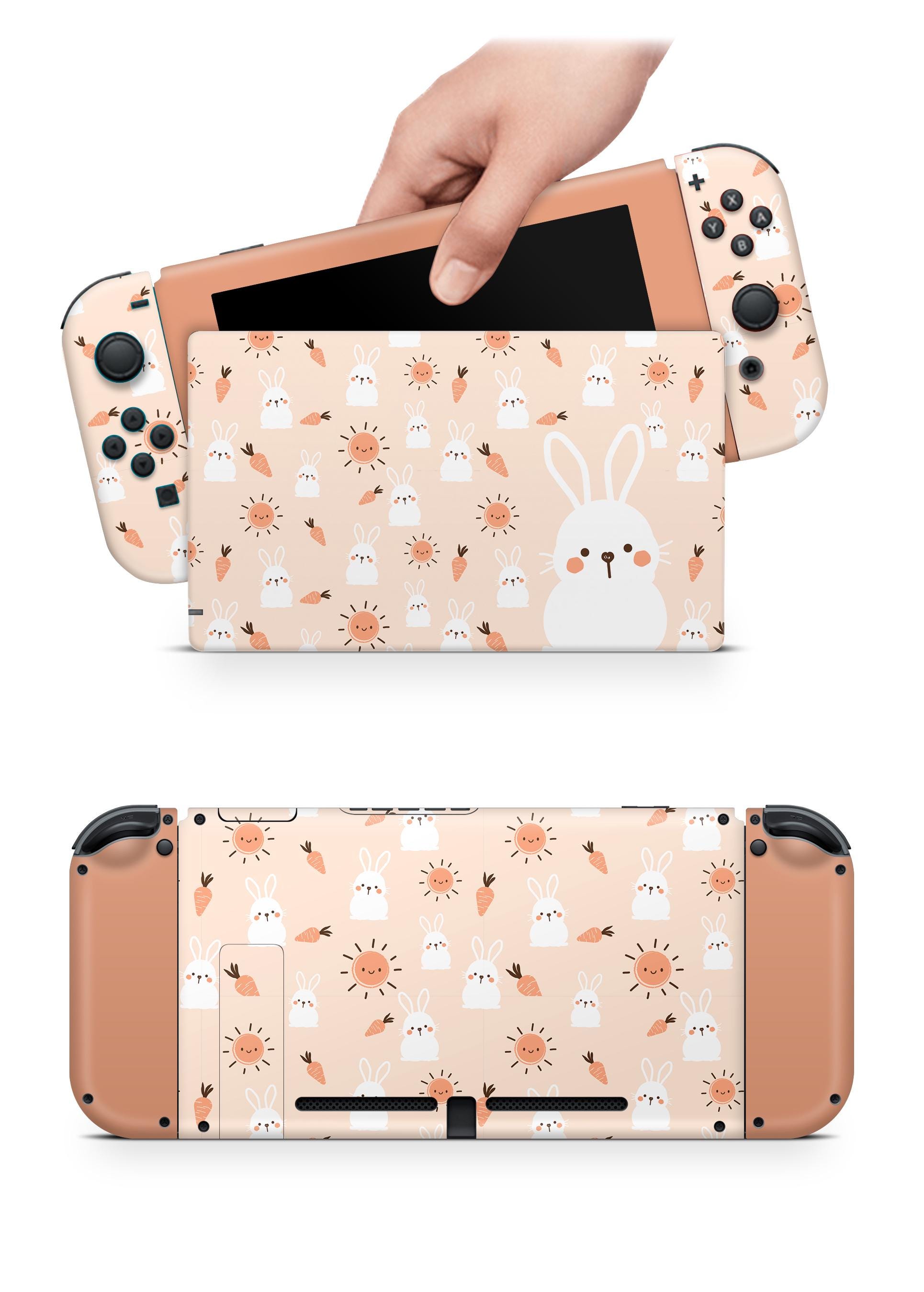 Nintendo Rabbit Pink Nintendo Switch Sticker Full Set - Rabbit - Etsy