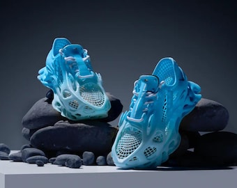 Archivos STL de zapatillas impresas en 3D: Calzado futurista de verano (descarga digital)