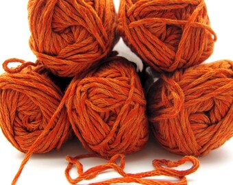 Bamboo Fusion by Elann Yarn - 5 Skeins - Copper Orange