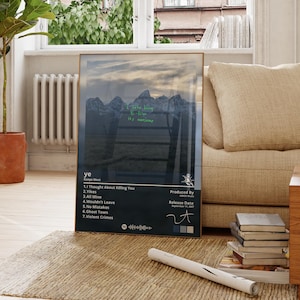 Kanye West Album Poster, ye Poster