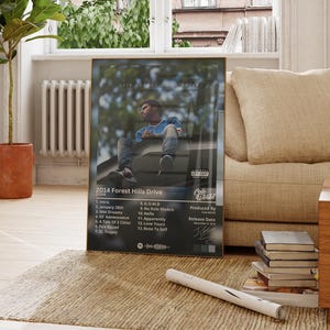 J.Cole Album Poster, 2014 Forest Hills Drive Poster