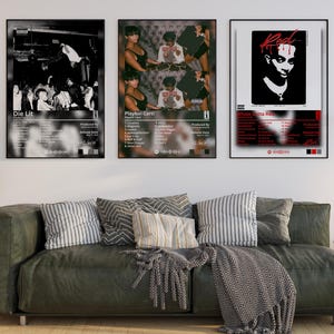 Playboi Carti Album Bundle Poster, Whole Lotta Red, Playboi Carti, Die Lit Album Print