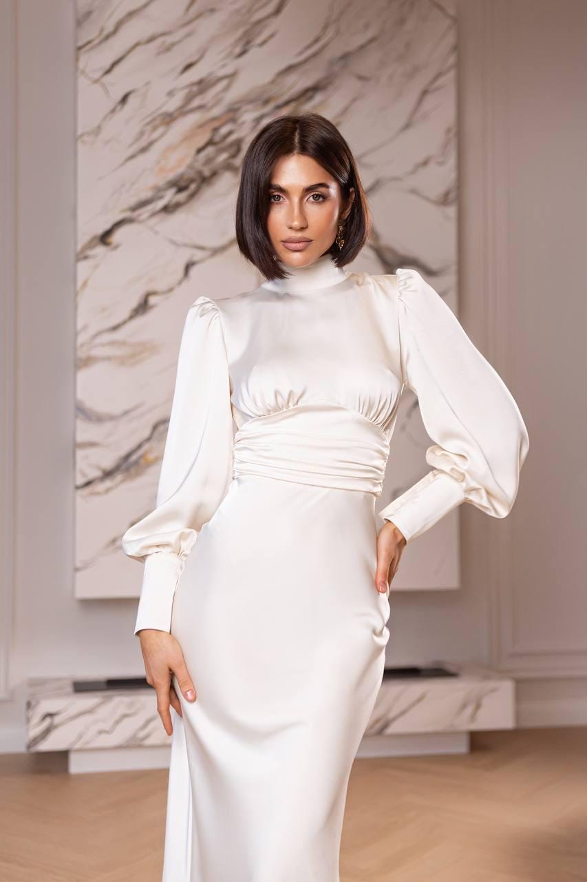Silk Graduation Gown - Etsy