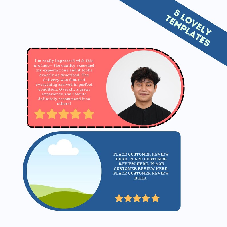 Editable Customer Review Templates | Printable Feedback Forms for Etsy ...