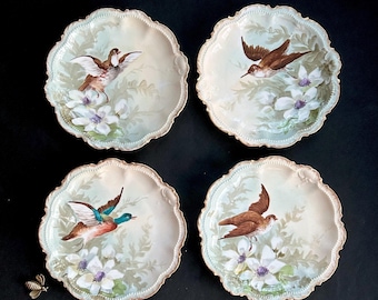 Vintage Limoges Signed and Hand Painted Decorative Plate - L.R.L.