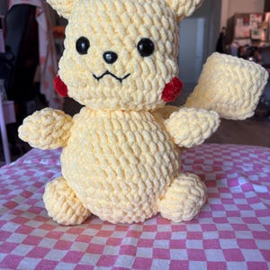 Jumbo Electric Mouse Crochet Plushie