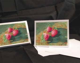 Strawberries - notecards