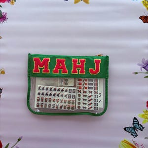 Mini Mahjong Travel Set - Green