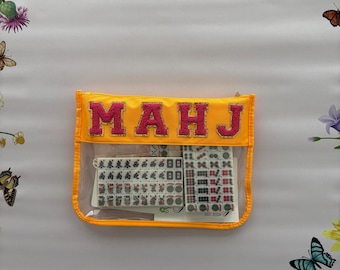 Mini Mahjong Travel Set - Orange