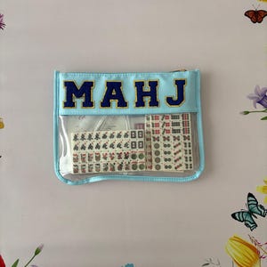 Mini Mahjong Travel Set - Light Blue