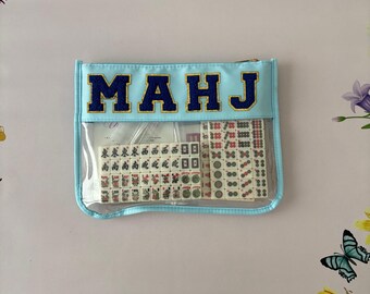Mini Mahjong Travel Set - Light Blue
