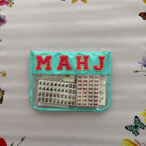 Mini Mahjong Travel Set - Turquoise