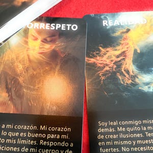Oracle cards of your INNER LIGHT Spanish language meditation spirituality for your sessions