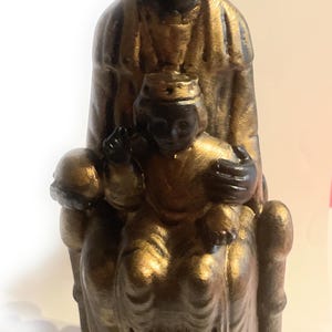 Virgin of Montserrat La Moreneta The Black Virgin figure statue