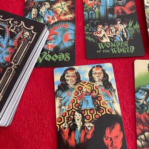 oracle tarot cards horror terror characters meditation spirituality