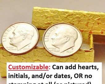 23rd Anniversary Gift for Men: 23 Years Gift for Him Husband; 2003 Wedding, Married 23 Years, Dime Cufflinks Jewelry, UNCIRCULATED 2003 2026