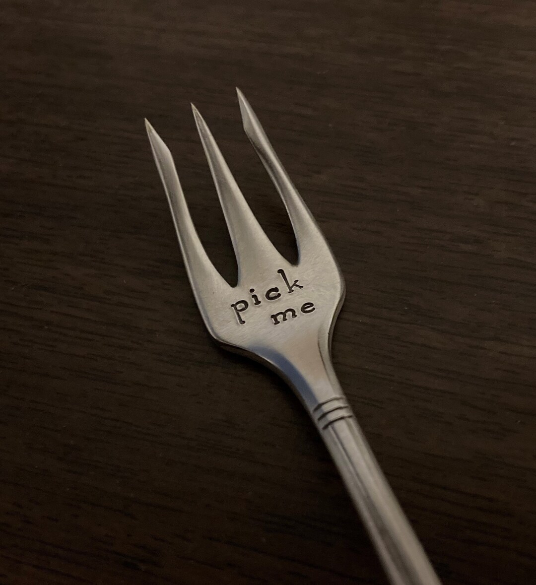 PICK ME Cocktail Fork Charcuterie Board Fork Pick Stamped Etsy