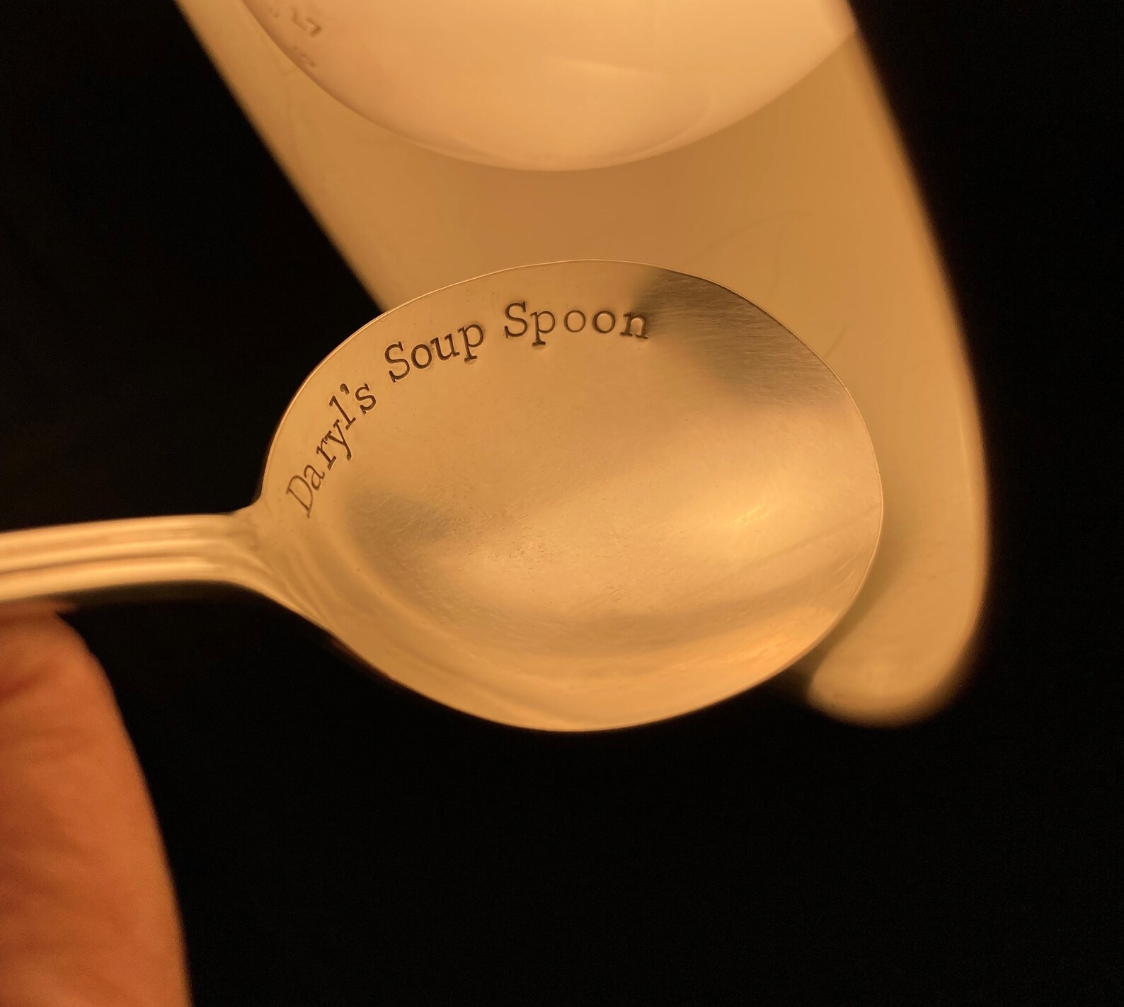 Personalized Soup Spoon Custom Round Gumbo Spoon With Name Etsy