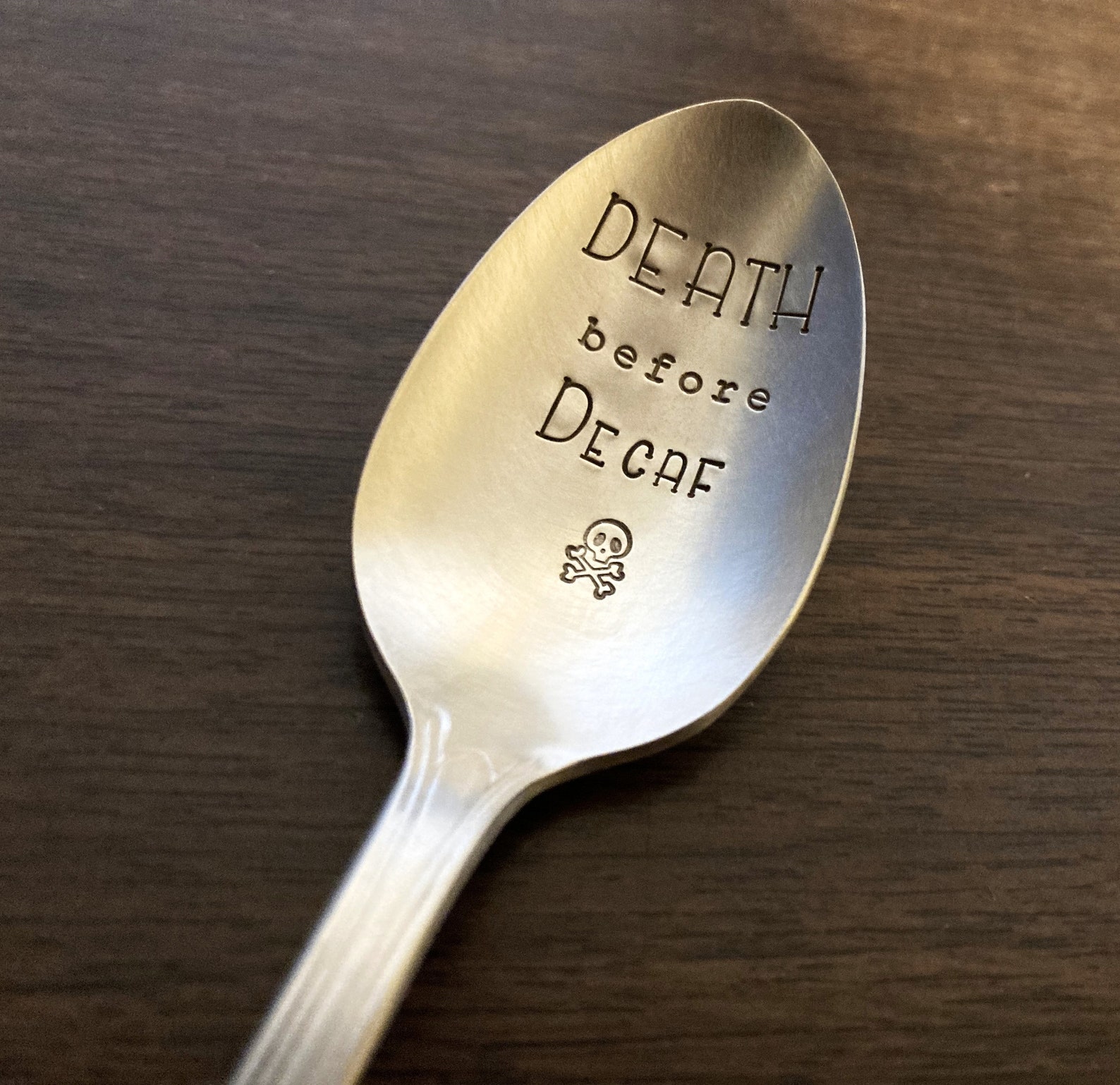 DEATH Before DECAF Coffee Spoon: Caffeine Addict, Coffee Lover, Coffee ...