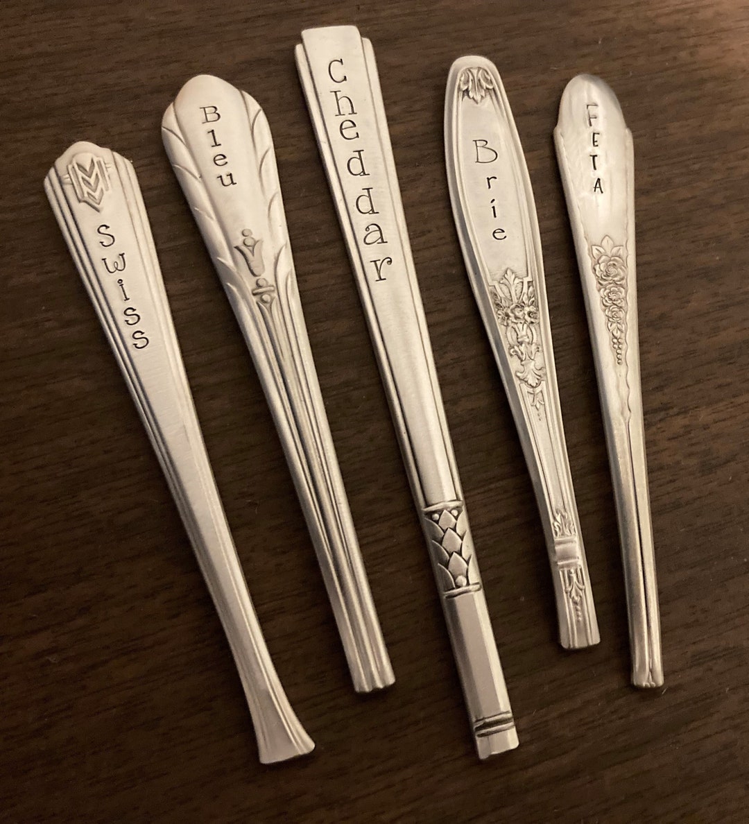 Personalized Cheese Markers, Charcuterie Board Accessories, Upcycled ...