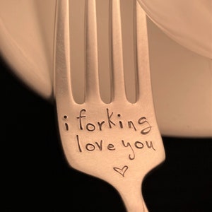 I Forking Love You: Valentines Anniversary Birthday Gift Him Her ...