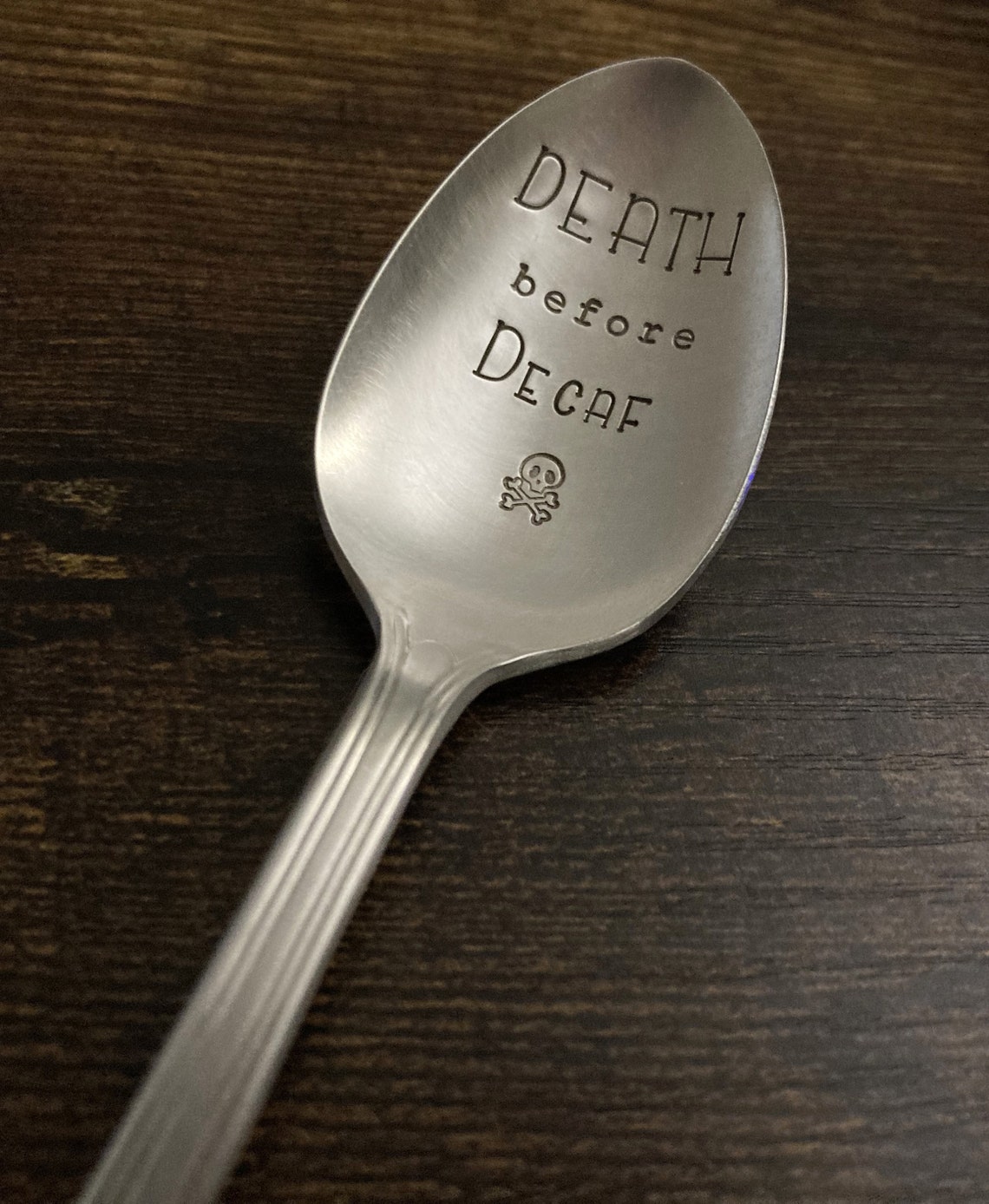 DEATH Before DECAF Coffee Spoon: Caffeine Addict, Coffee Lover, Coffee ...