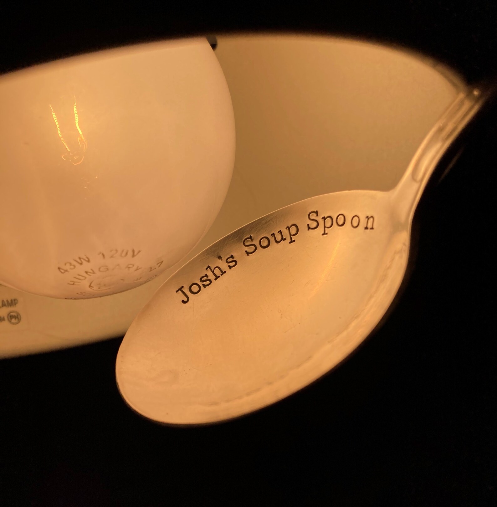 Personalized Soup Spoon Custom Round Gumbo Spoon With Name Etsy