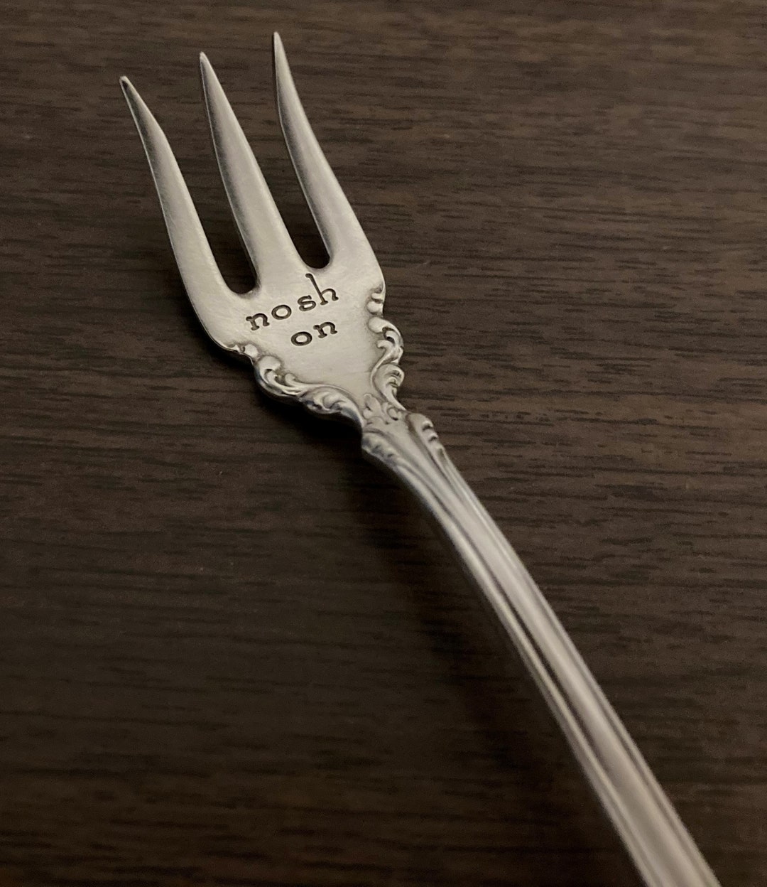Nosh on Appetizer Fork Charcuterie Board Cocktail Pick, Stamped