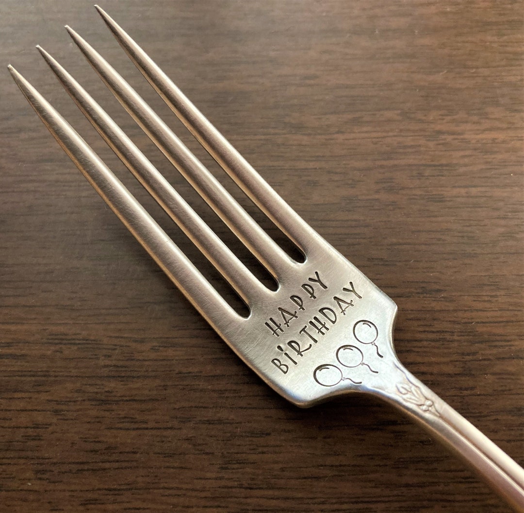 Birthday Gift for Her Happy Birthday Fork, Gift for Girlfriend Wife
